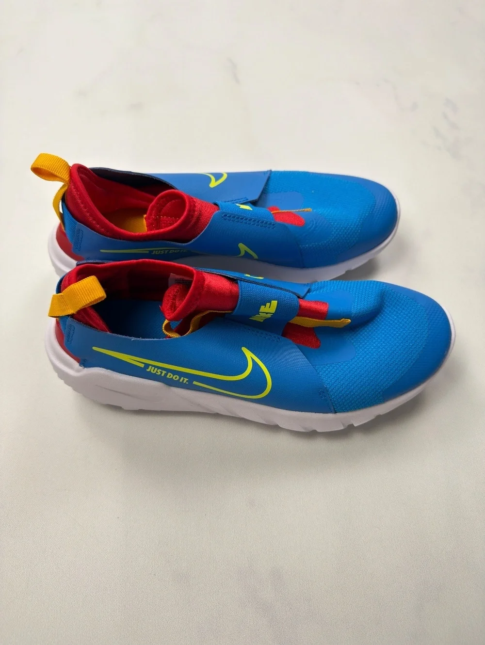 Nike Flex Runners Slip-On Sneakers Blue Athletic Comfort - Boys 7Y